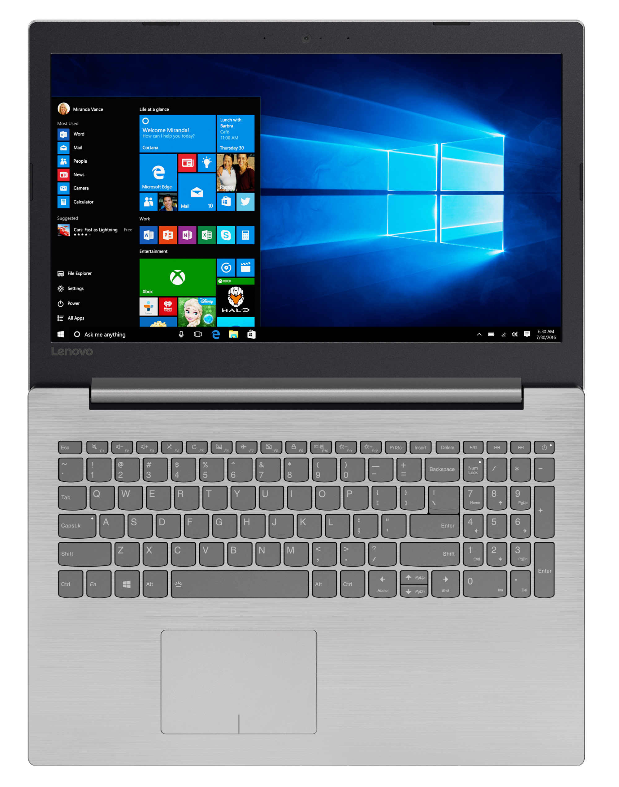 Ноутбук Lenovo ideapad 320-15 PLATINUM GREY (80XH00YQRA