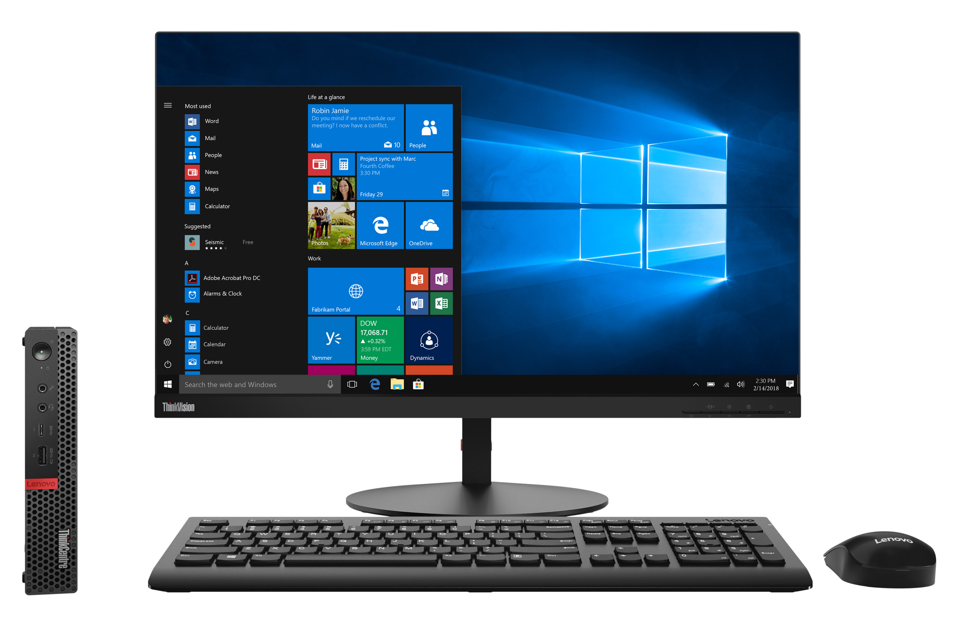 Компьютер Lenovo ThinkCentre M920q Tiny (10RS002CRU) - купить в