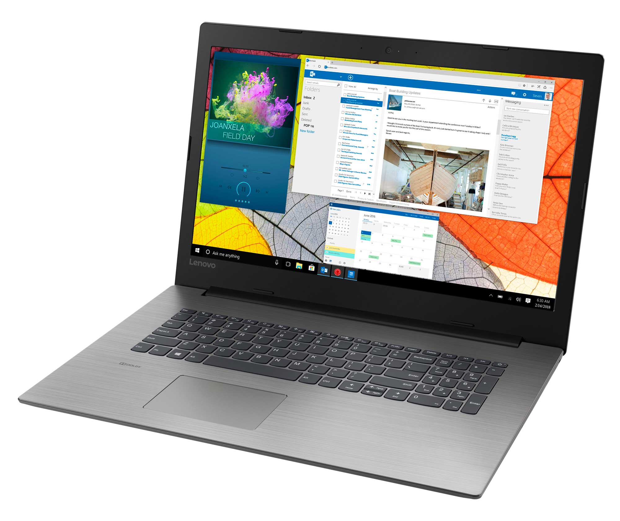 Ноутбук Lenovo ideapad 330-17IKB Onyx Black (81DK006JRA