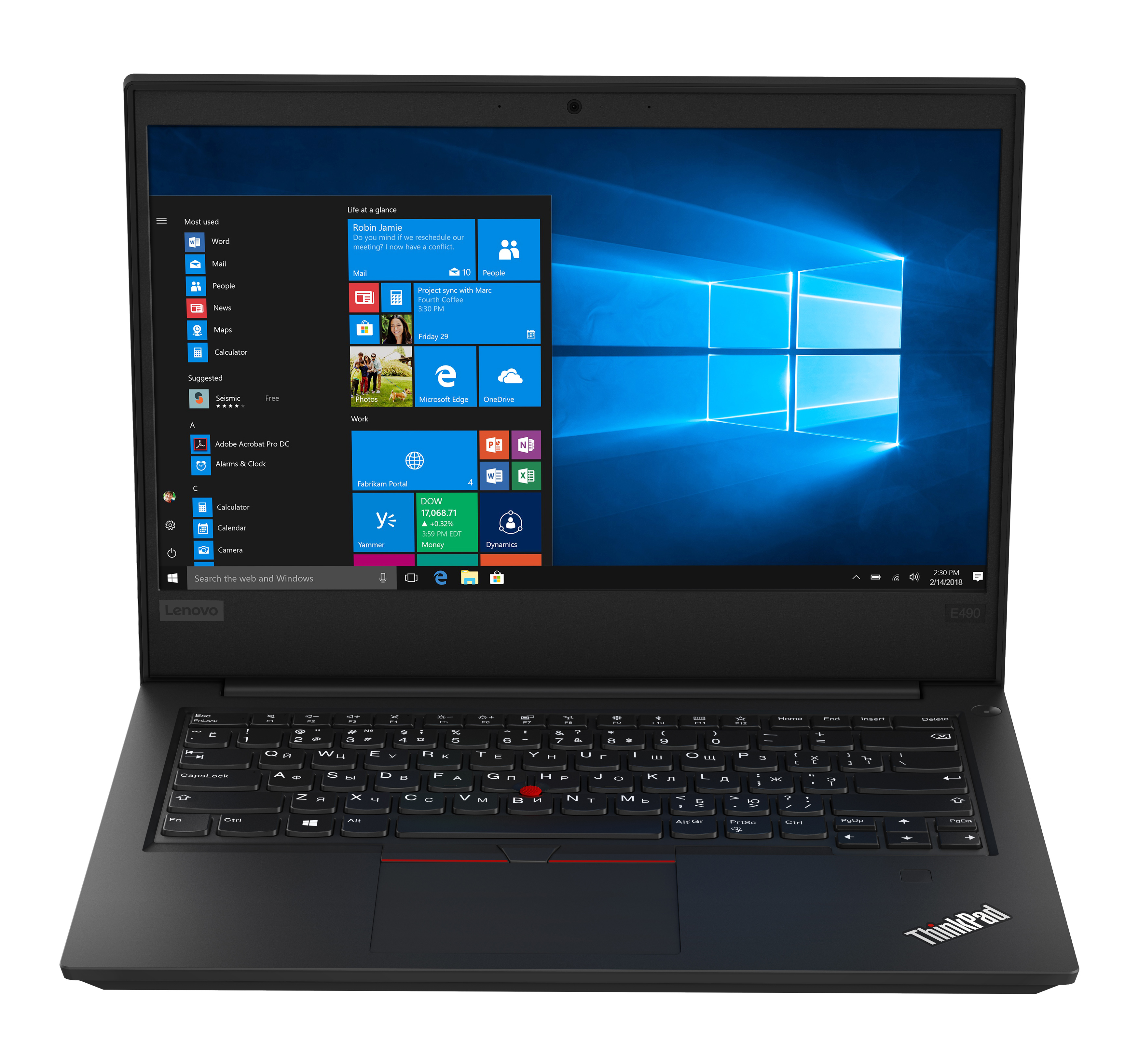 #742 レノボThinkpad E490 i5-8265U 16 Office Ноутбук ThinkPad E490 (20N80017RT) - купить в интернет-магазине