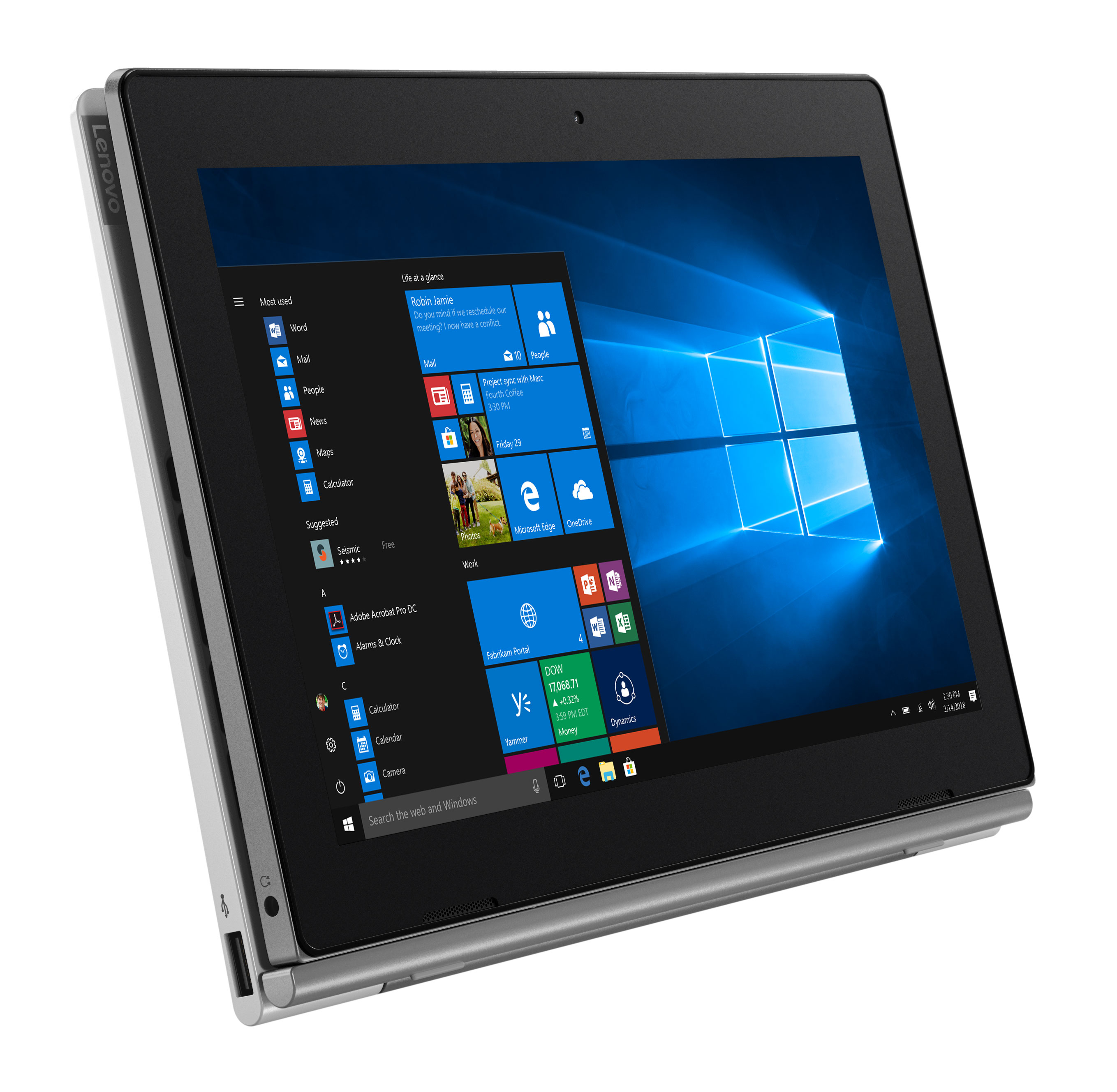 Планшет Lenovo ideapad D330-10IGM 8/128 LTE Win10P Mineral Grey