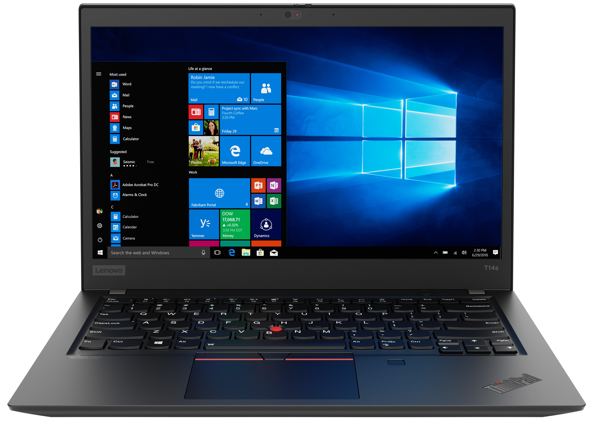 Ноутбук ThinkPad T14s Gen 1 (20T00017RT). Официальный интернет
