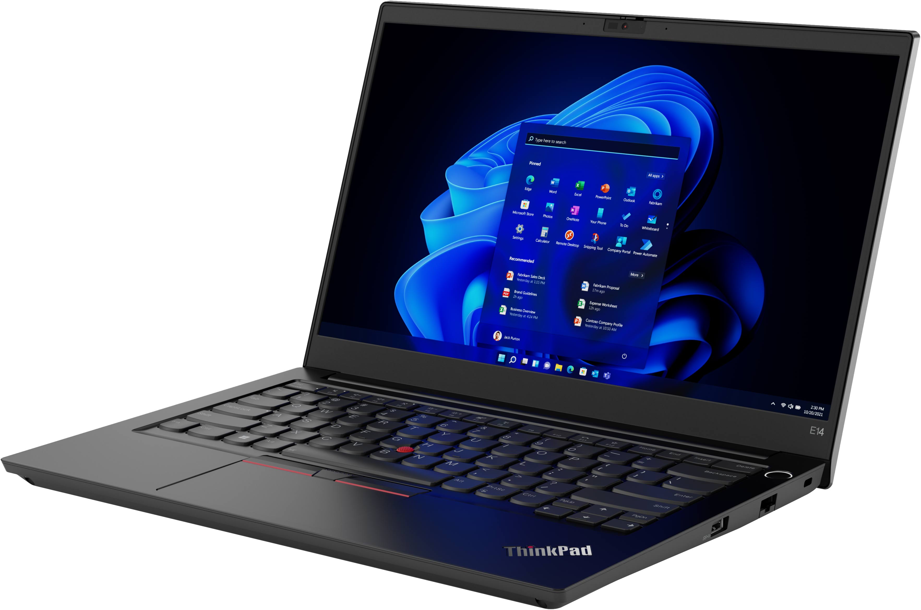Ноутбук ThinkPad E14 Gen 4 Black (21E3006BRA). Официальный