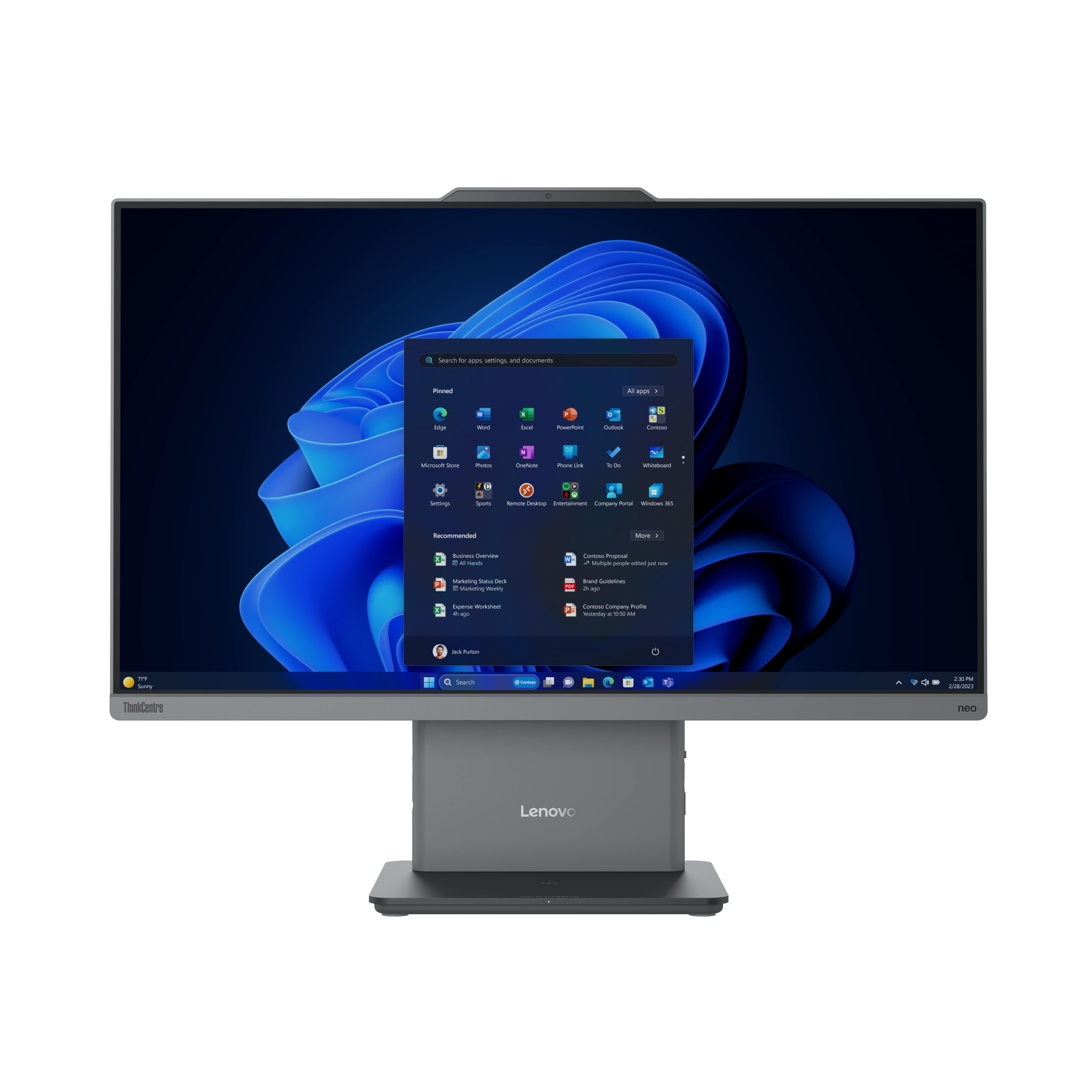 Моноблок Lenovo ThinkCentre neo 50a 24 Gen 5 Luna Grey (12SC000RUI)
