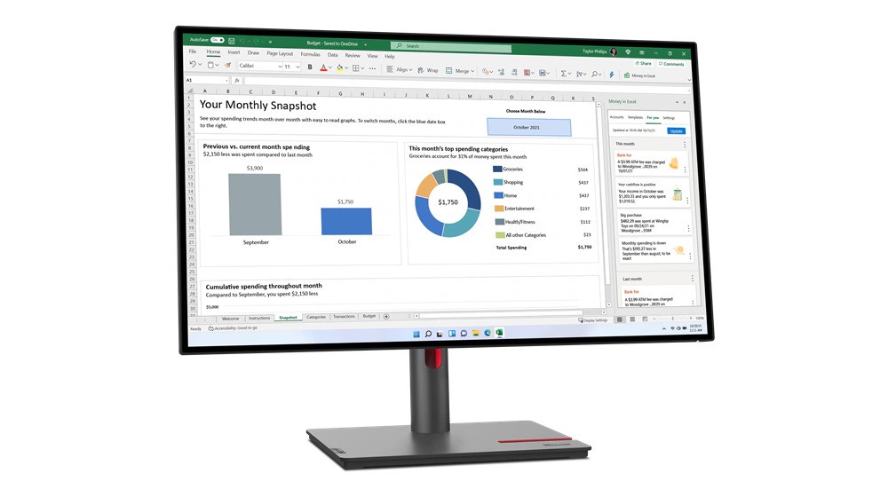 Монітор ThinkVision P27q-30 (63A2GAT1UA) - придбати в інтернет