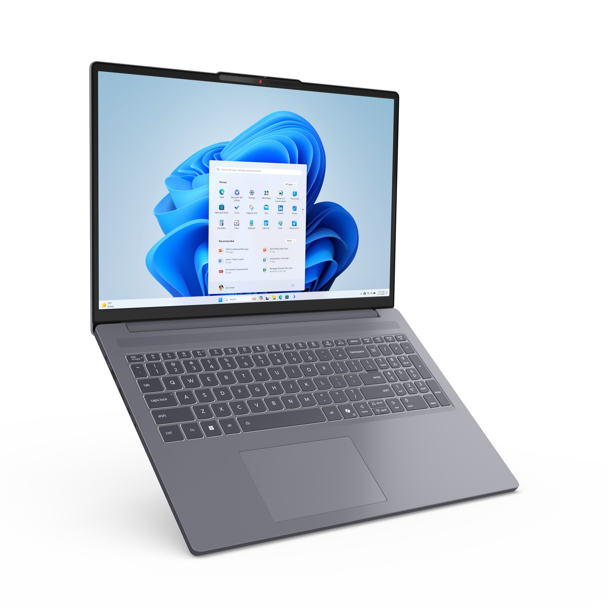 本体 Lenovo IdeaPad Slim 3 16ARP10 Ноутбук ideapad Slim 3 16ARP10 Luna Grey (83K8005ERA) - купить в