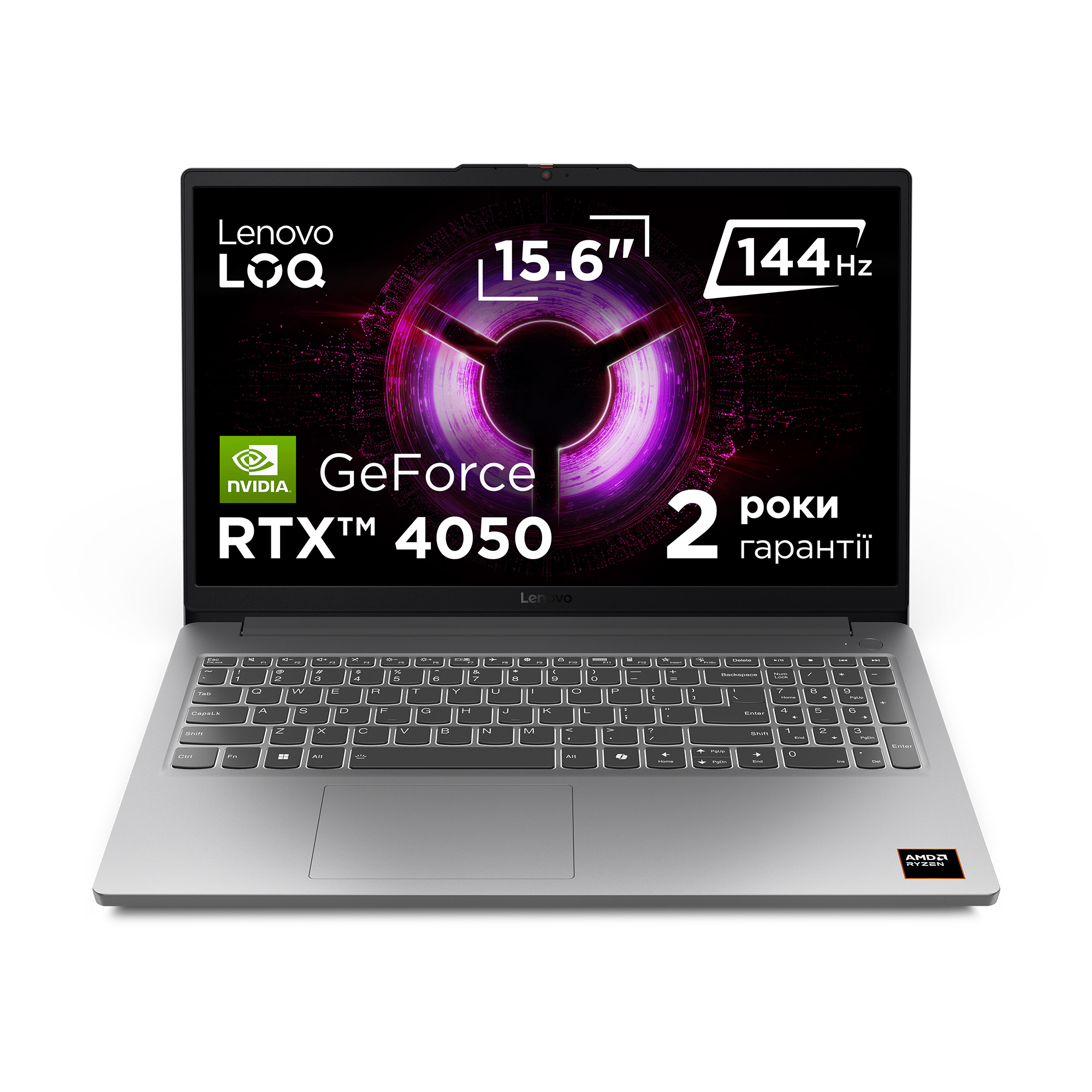 Ноутбук Lenovo LOQ 15ARP10E Luna Grey (83S000EXRA) - придбати в